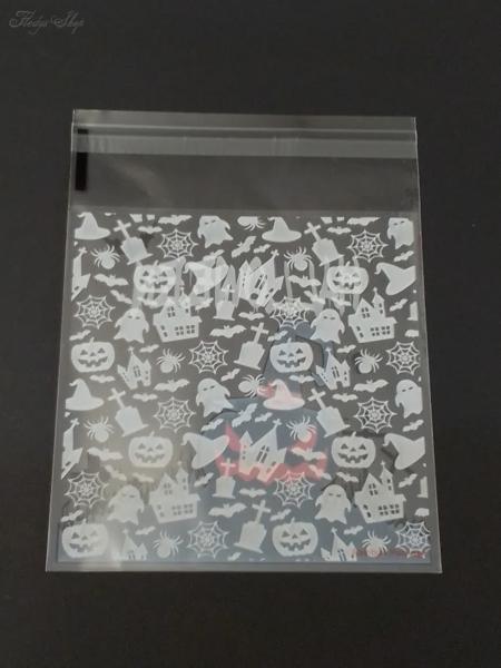 5 Geschenktüten Halloween Kürbis